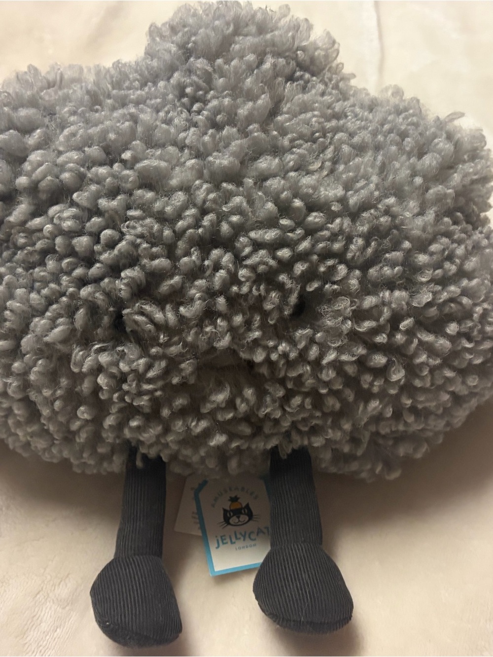 Jellycat Gray Cloud with Corduroy Legs